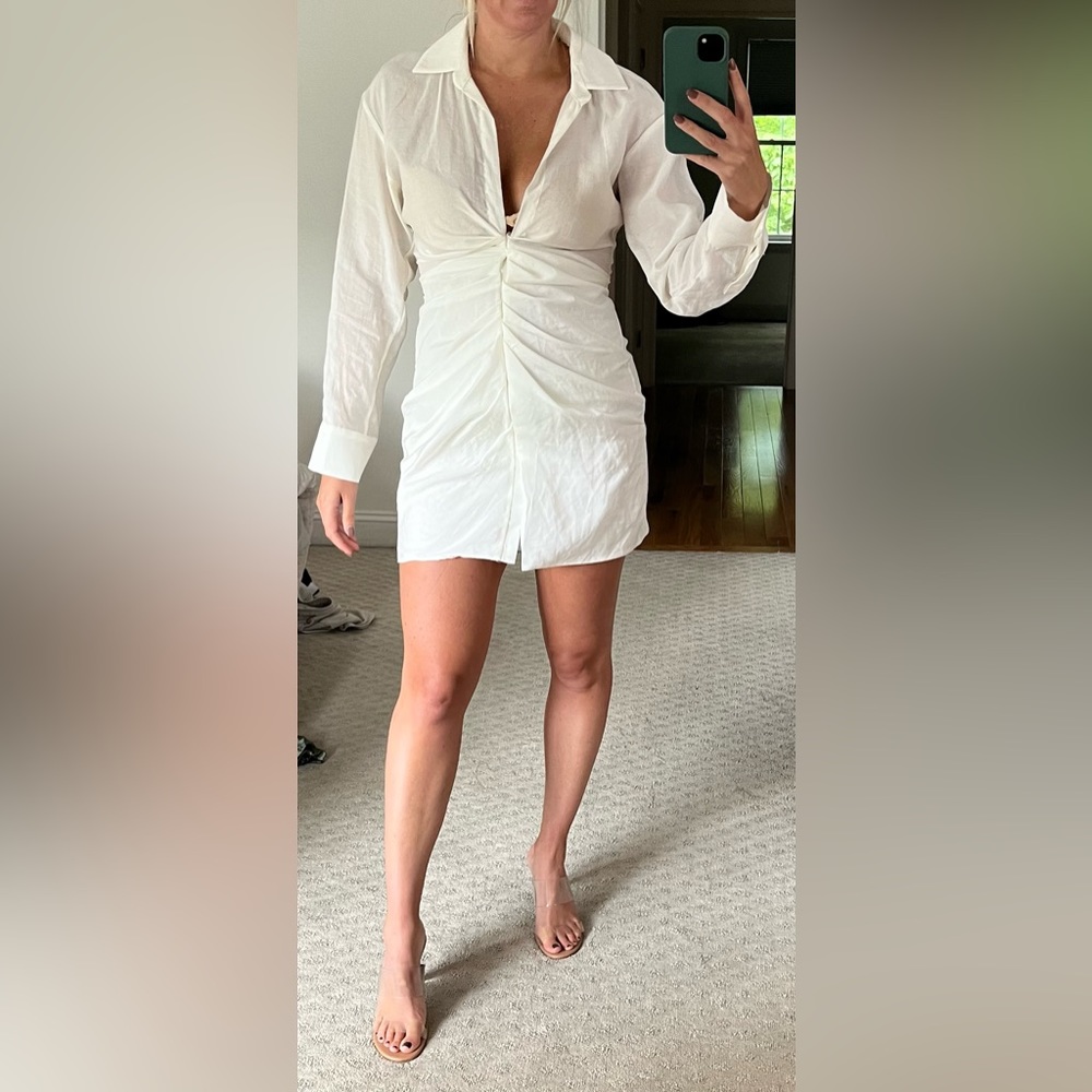 Zara linen dress #zara